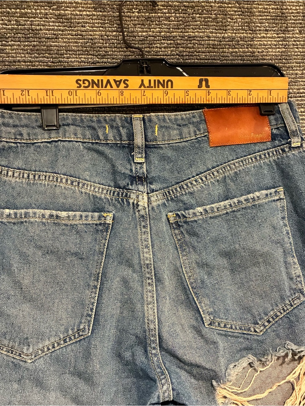 Free People Washed Light Blue Distressed Boyfriend Jeans - Picture 11 of 12